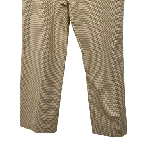 Old Navy Vintage Y2k Women Stretch Musthard Houndstooth Pants SZ10 Straight Leg - Picture 10 of 12